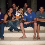 Todos juntos, falta Erick, se imaginan donde estaba