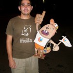 Yo con la mascota
