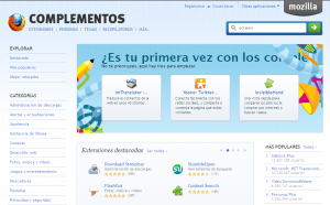 Complementos para Firefox