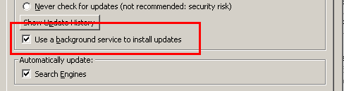 Actualización silenciosa