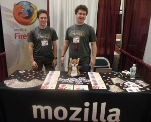 Un stand de Mozilla