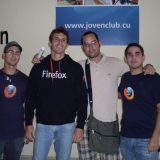 De izquierda a derecha: Rober, Erick, elav y yo