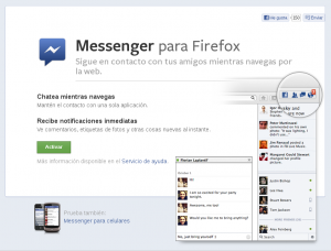 Facebook Messenger para Firefox