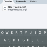 App Navegador Firefox. Caja de búsqueda y direcciones