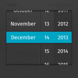 Componentes. "Datepicker" (selector de fecha)
