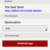 Configuraciones. Permisos de aplicaciones. Gestión de permisos de una App.