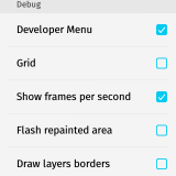 Configuraciones. Opciones del desarrollador