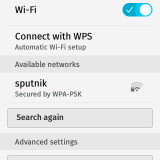 Configuraciones. Wi-Fi