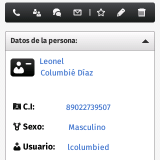 Contacto con móvil