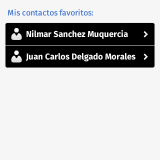 Contactos favoritos