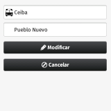 Modificar parada