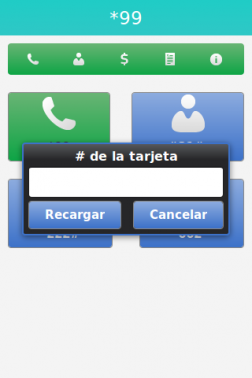 Recarga de saldo
